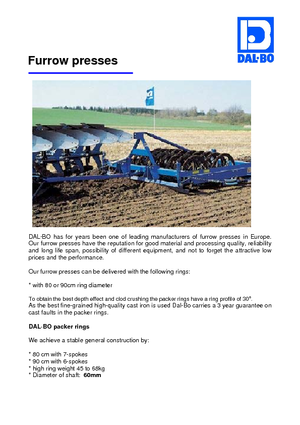 Emballeuses DAL-BO UP 3,15