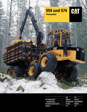 Porteurs forestiers Caterpillar 554