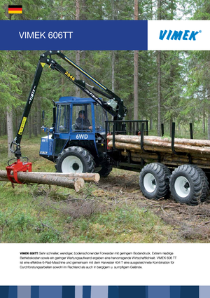 Porteurs forestiers Vimek 606 TT