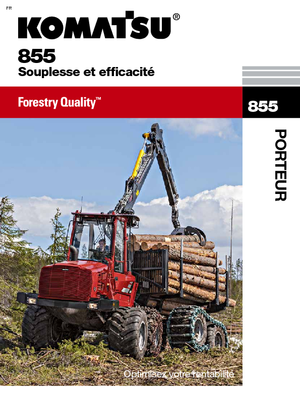 Porteurs forestiers Komatsu 855 6WD
