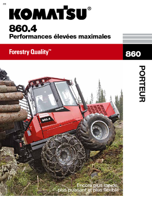 Porteurs forestiers Komatsu 860.4