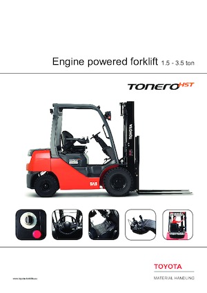 Chariots élevateurs frontaux diesel Toyota 06-8 FD 18F 