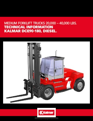 Chariots élevateurs frontaux diesel Kalmar DCE 150-12