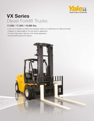 Chariots élevateurs frontaux diesel Yale GP175VX
