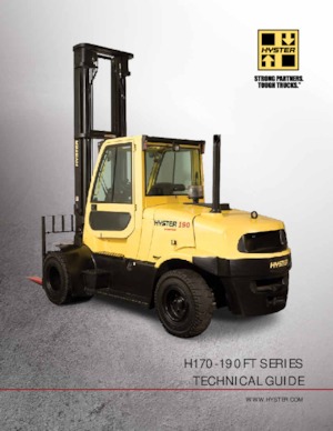 Chariots élevateurs frontaux diesel Hyster H190FT 