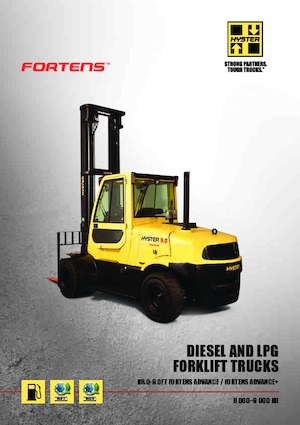 Chariots élevateurs frontaux diesel Hyster H8.0FT 6