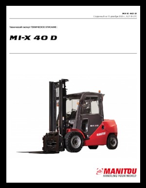 Chariots élevateurs frontaux diesel Manitou MI-X 40 D