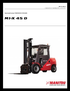 Chariots élevateurs frontaux diesel Manitou MI-X 45 D
