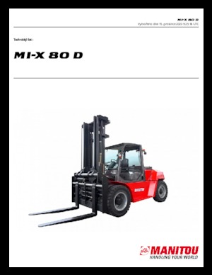 Chariots élevateurs frontaux diesel Manitou MI-X 80 D