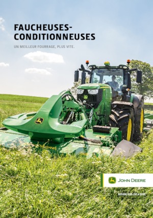 Faucheuses  frontales, disques avec conditionneurs John Deere F350R