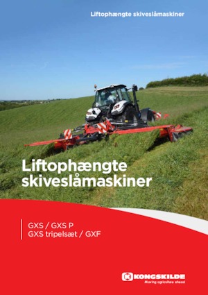 Faucheuses  frontales, disques avec conditionneurs Kongskilde GXF 3605 P