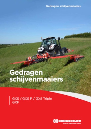 Faucheuses  frontales, disques avec conditionneurs Kongskilde GXF 3605 P