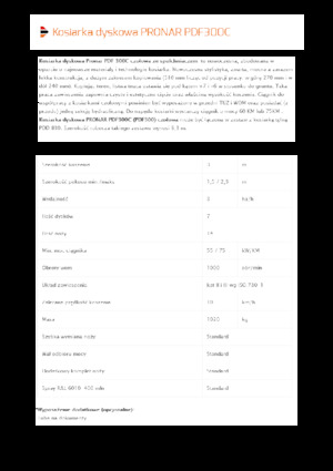 Faucheuses  frontales, disques sans conditionneurs Pronar PDF 300 C
