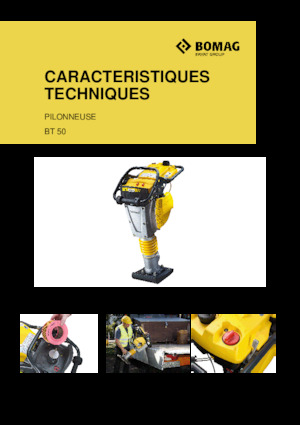 Pilonneuses à essence et diesel Bomag BT 50