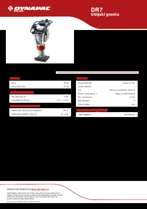 Pilonneuses à essence et diesel Dynapac DR7