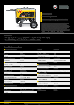 Groupes électrogènes à essence Wacker Neuson GP5600A