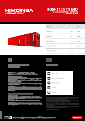 Groupes électrogènes à essence HIMOINSA HGM-1135 T5 BIO