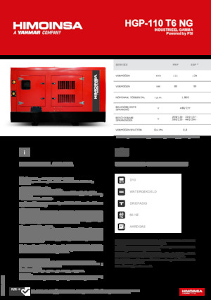 Groupes électrogènes à essence HIMOINSA HGP-110 T6 NG