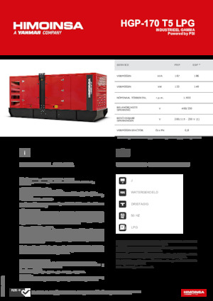 Groupes électrogènes à essence HIMOINSA HGP-170 T5 LPG