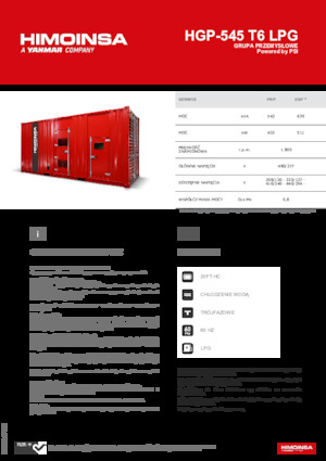 Groupes électrogènes à essence HIMOINSA HGP-545 T6 LPG