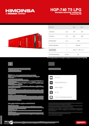 Groupes électrogènes à essence HIMOINSA HGP-740 T5 LPG
