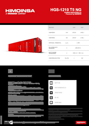 Groupes électrogènes à essence HIMOINSA HGS-1210 T5 NG