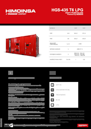 Groupes électrogènes à essence HIMOINSA HGS-435 T6 LPG