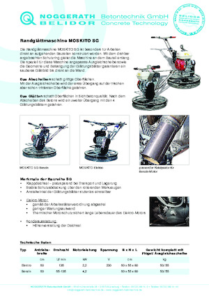 Truelles à conducteur accompagnant Belidor-Noggerath Moskito SG