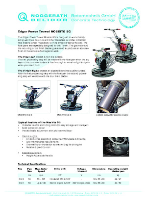 Truelles à conducteur accompagnant Belidor-Noggerath Moskito SG