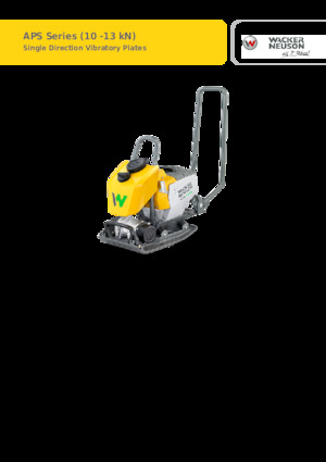 Plaques vibrantes unidirectionnelles Wacker Neuson APS1135e