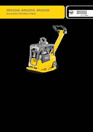 Plaques vibrantes réversibles Wacker Neuson DPU2550H