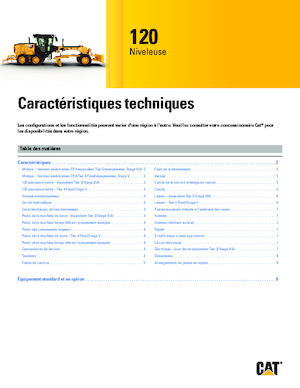 Niveleuses Caterpillar 120