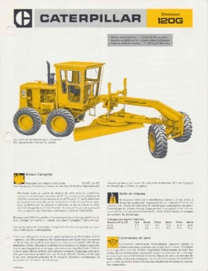 Niveleuses Caterpillar 120G