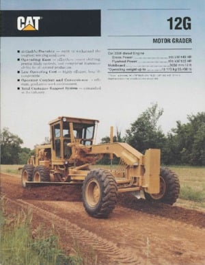 Niveleuses Caterpillar 12G