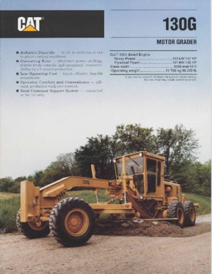 Niveleuses Caterpillar 130G