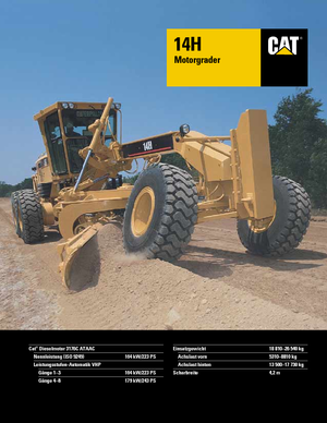 Niveleuses Caterpillar 14H