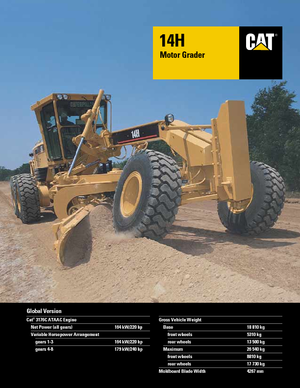 Niveleuses Caterpillar 14H