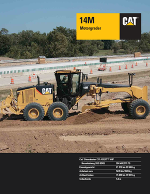 Niveleuses Caterpillar 14M