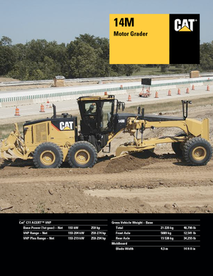 Niveleuses Caterpillar 14M