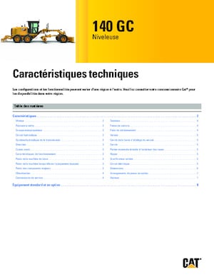 Niveleuses Caterpillar 140 GC AWD