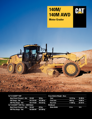 Niveleuses Caterpillar 140M