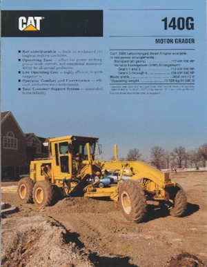 Niveleuses Caterpillar 140G