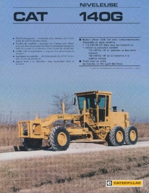 Niveleuses Caterpillar 140G