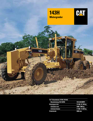Niveleuses Caterpillar 143H