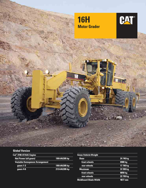 Niveleuses Caterpillar 16H