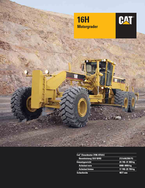 Niveleuses Caterpillar 16H