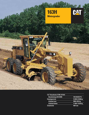 Niveleuses Caterpillar 163H