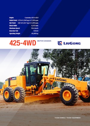 Niveleuses Liugong 425-4WD