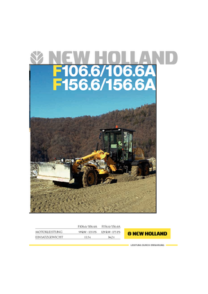 Niveleuses New Holland F 106.6