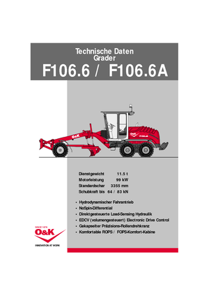 Niveleuses O&K F 106.6 A